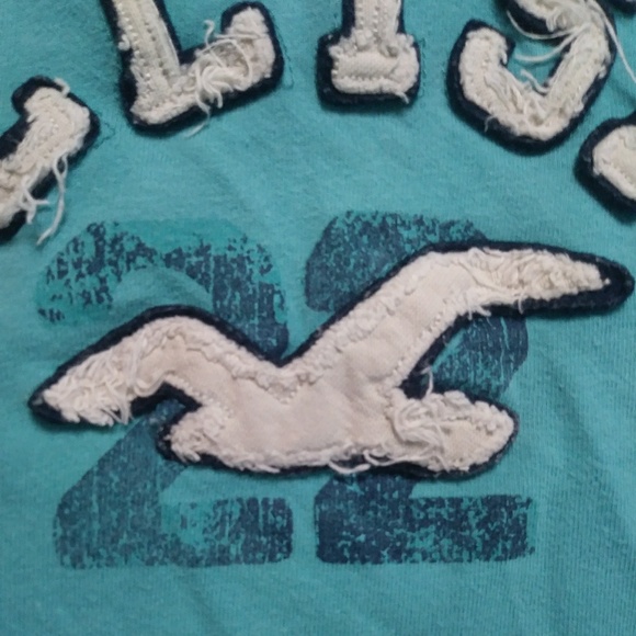 Teal Hollister T-shirt - Picture 3 of 6